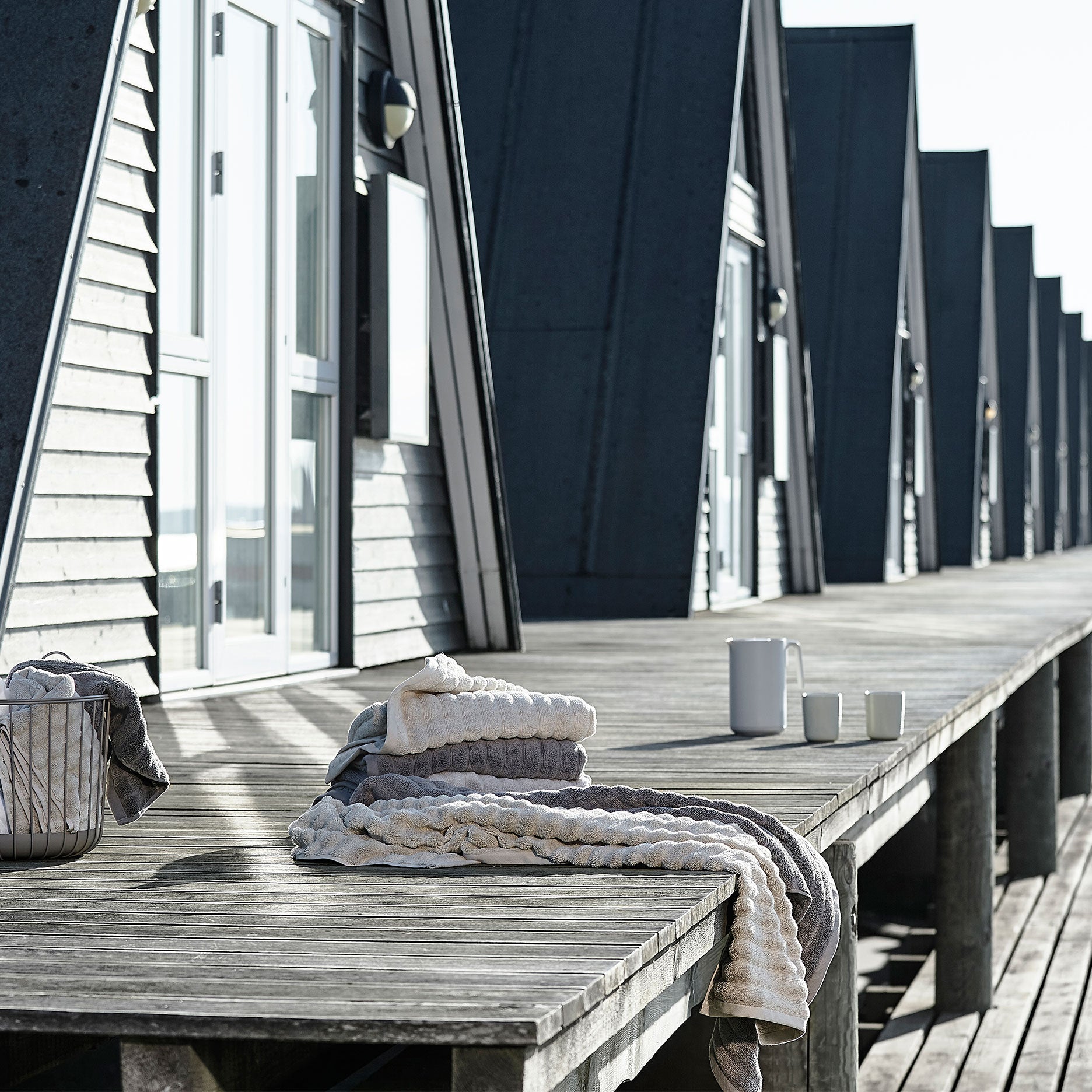 Inu håndklæde 70x140 cm taupe